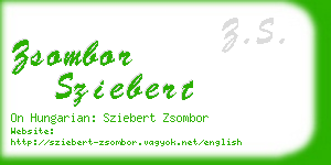 zsombor sziebert business card